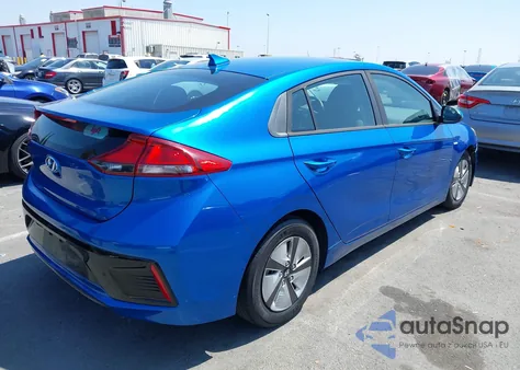 2017 Hyundai Ioniq Hybrid Blue from USA, damaged, VIN KMHC65LC8HU054550